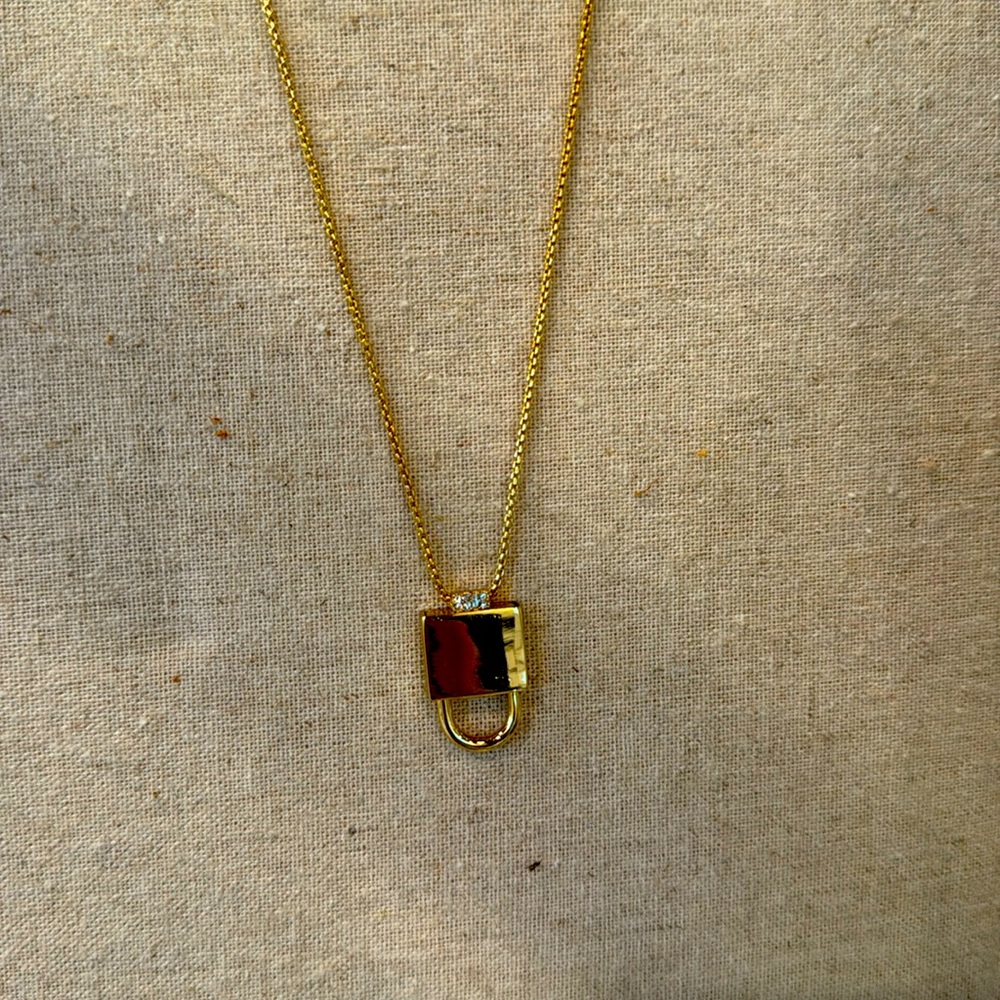 Keep Collective Gold Locket necklace with two removable charms